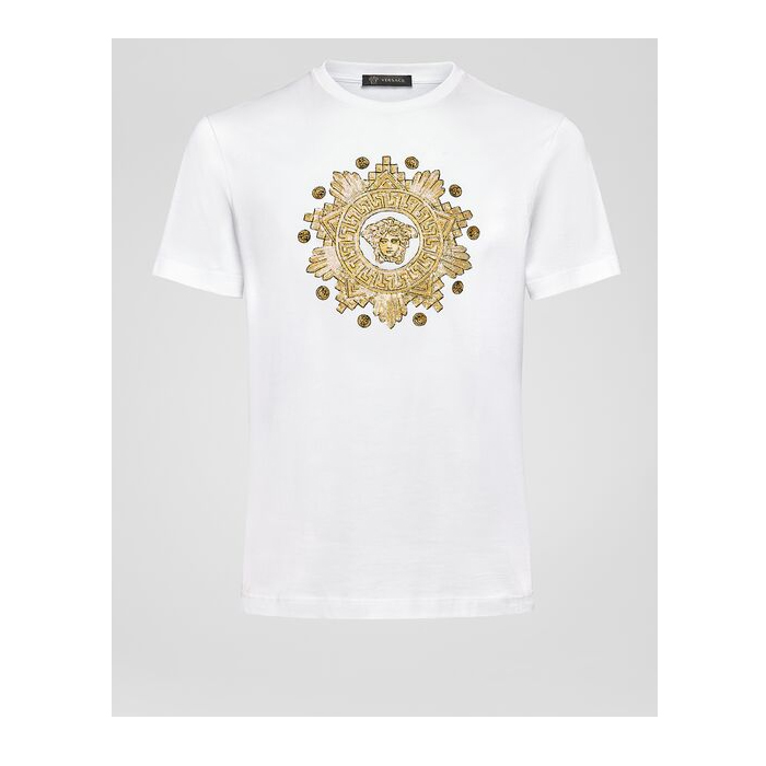 ヴェルサーチ VERSACE メデューサ装飾Tシャツ A85171 A228806 A2088 白