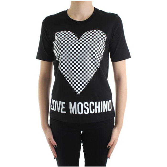 ラブ モスキーノ LOVE MOSCHINO レディースラブ ロゴプリントTシャツ W4F152C 3876 C74