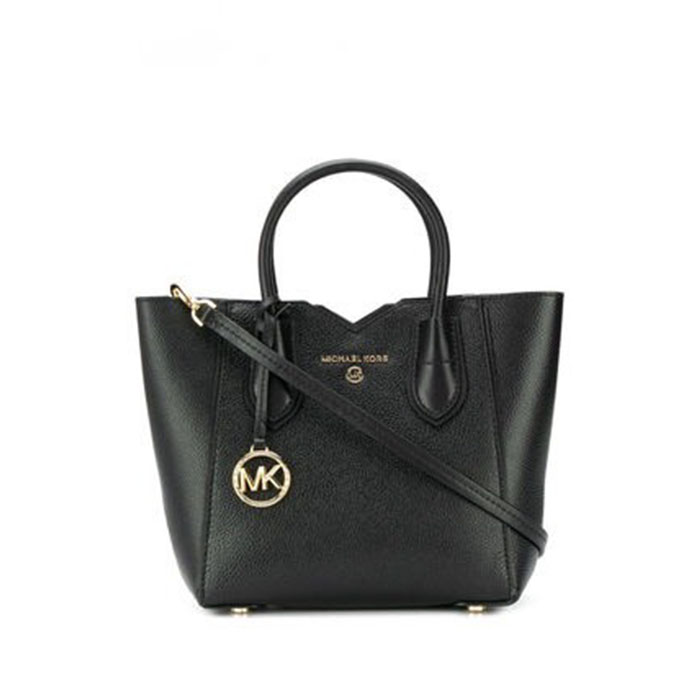 マイケルコース MICHAEL KORS メイメッセンジャースモールグレインレザートート 30H9GM5M1L 001 黒