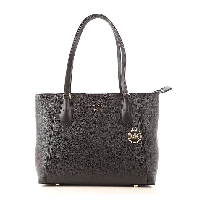 マイケルコース MICHAEL KORS メイミディアムグレインレザートート 30H9GM5T2L 001 黒