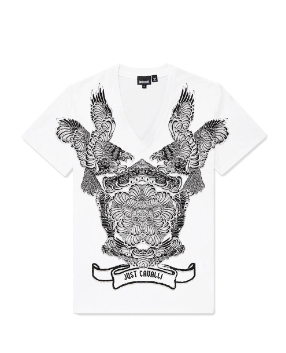 JUST CAVALLI MEN'S T-SHIRT メンズTシャツ S01GC0193 N20663 100