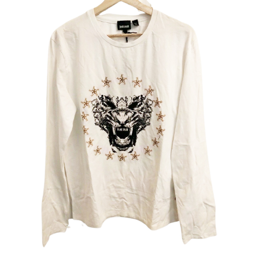 JUST CAVALLI MEN T-SHIRT ジャスト カヴァリ メンズ T シャツ S03GC0209 N20543 101