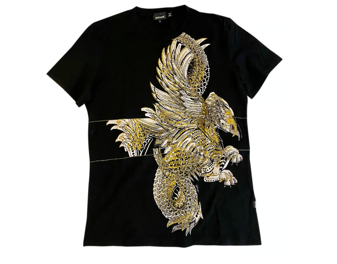 JUST CAVALLI MEN T-SHIRT ジャスト カヴァリ メンズ T シャツ S03GC0277 N20663 900