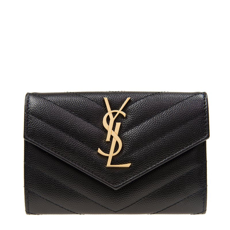 サンローラン SAINT LAUREN YSL ロゴ キルティングレザー カードケース 414404 BOW01 1000