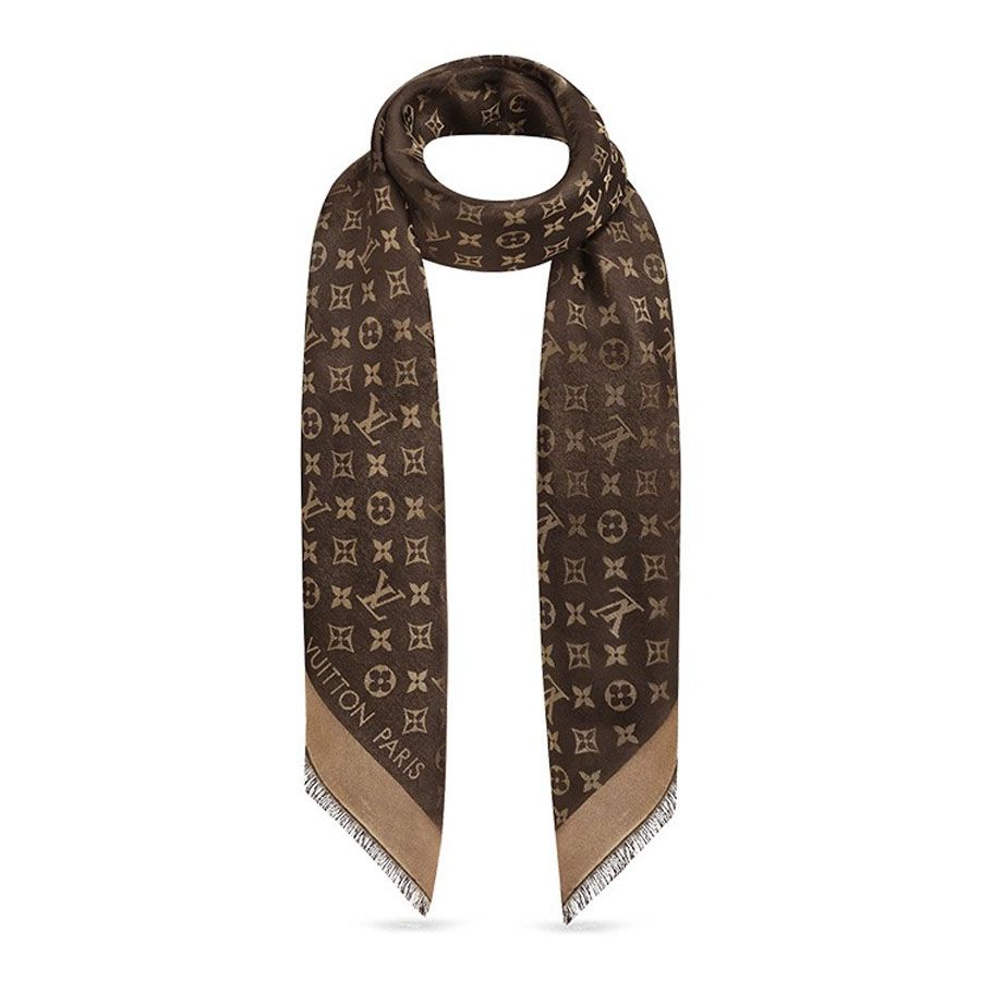 LOUIS VUITTON MUFFLER ルイ・ヴィトン マフラー M75122  BROWN