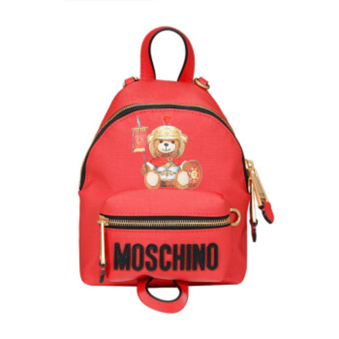 モスキーノ MOSCHINO レッドベアロゴバックパック 7A7637 8210 1555