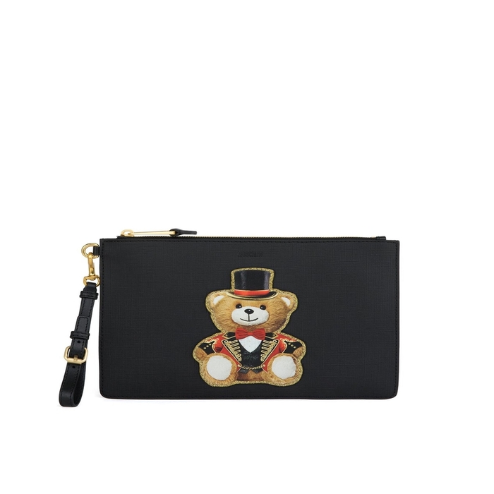 モスキーノ MOSCHINO レディースクチュール クラッチバッグ 7A8429-201 8210 1555