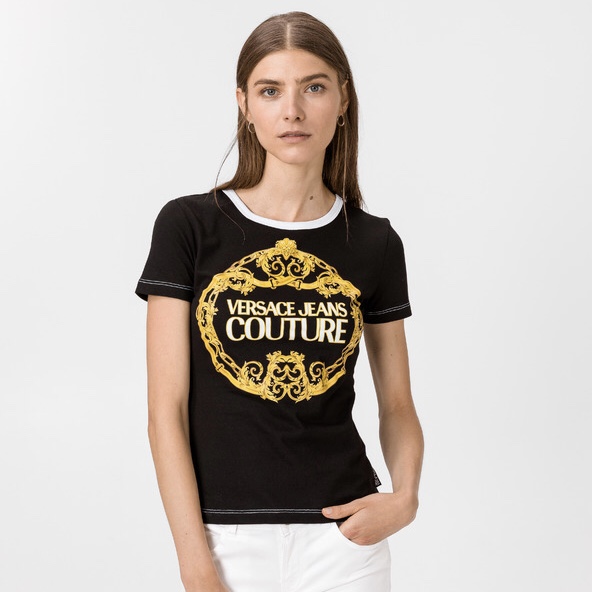 VERSACE JEANS COUTURE LADY T-SHIRT S ヴェルサーチジーンズクチュールレディTシャツS B2HVA7E00311L03