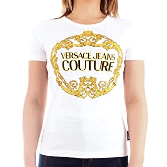 VERSACE JEANS COUTURE LADY T-SHIRT S ヴェルサーチジーンズクチュールレディTシャツS B2HVA7E00311L06