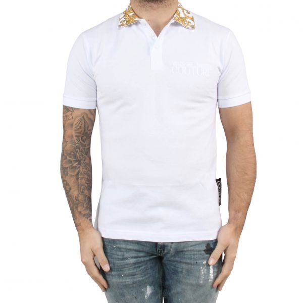 VERSACE JEANS COUTURE MEN POLO-SHIRT S ヴェルサーチジーンズクチュールメンズポロシャツS B3GVA7B5 36571 003