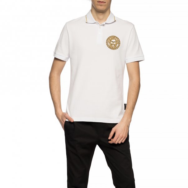 VERSACE JEANS COUTURE MEN POLO-SHIRT S ヴェルサーチジーンズクチュールメンズポロシャツS B3GVA7P46571003