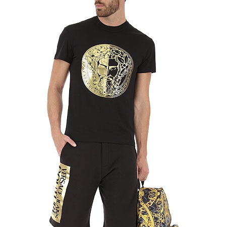 VERSACE JEANS COUTURE MEN T-SHIRT S ヴェルサーチジーンズクチュールメンズTシャツS B3GVA7GE0314K42