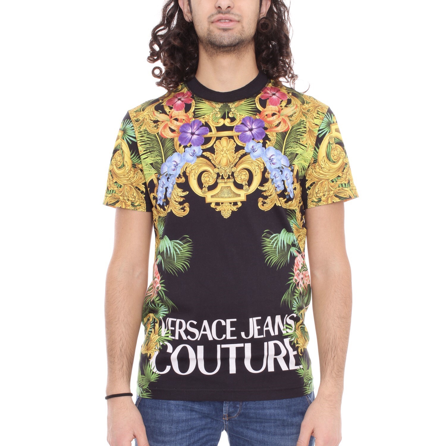 VERSACE JEANS COUTURE MEN T-SHIRT S ヴェルサーチジーンズクチュールメンズTシャツS B3GVA7KA0329899