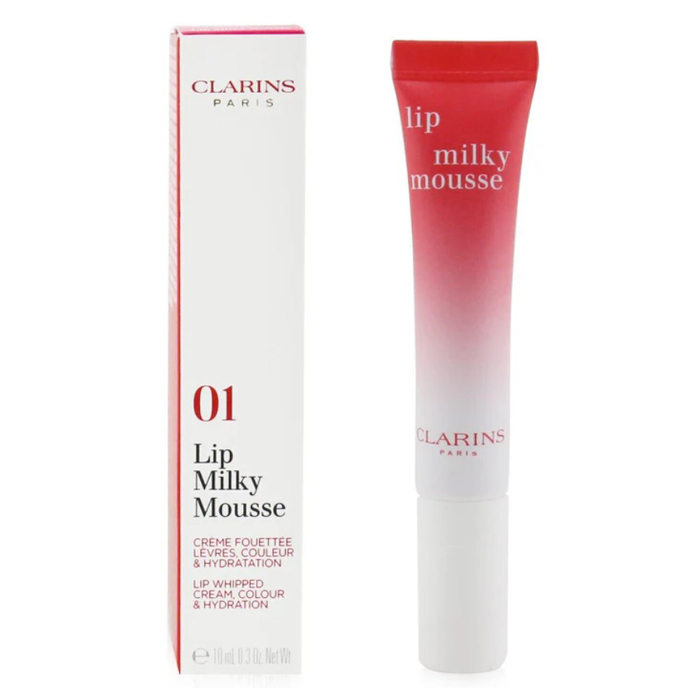 CLARINS クラランス ミルキー ムース リップ # 01 MILKY STRAWBERRY 3380810368857