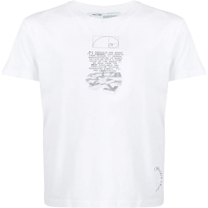 OFF WHITE MEN T-SHIRT オフホワイトメンズTシャツ OMAA027R201850050110