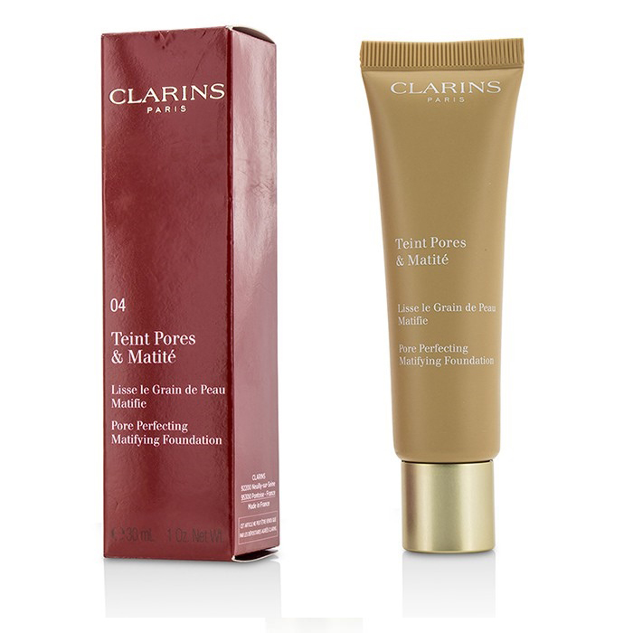 CLARINS  クラランス ポアパーフェクティングマティファイングファンデーション # 04 NUDE AMBER 3380810119381