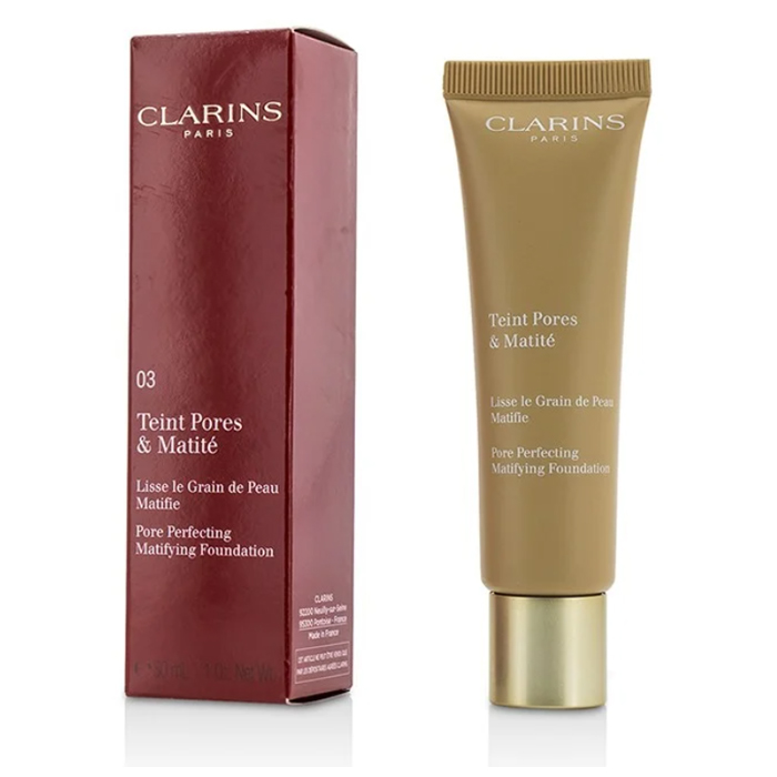 CLARINS  クラランス ポアパーフェクティングマティファイングファンデーション # 03 NUDE HONEY 3380810119398