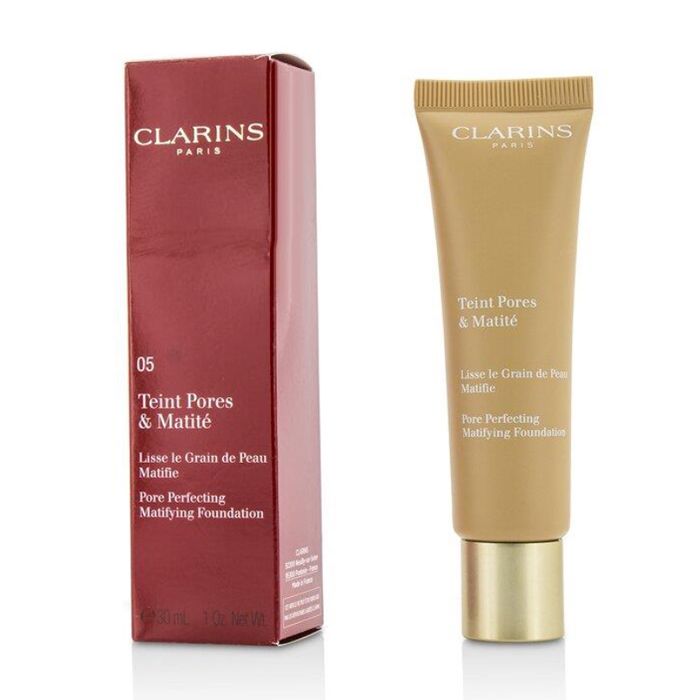 CLARINS  クラランス ポアパーフェクティングマティファイングファンデーション # 05 NUDE CAPPUCCINO 3380810119459