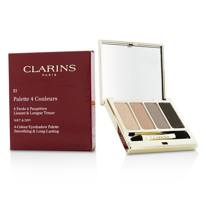 CLARINS  クラランス 4カラー アイシャドウ パレット (スムージング & ロング ラスティング) #01 NUDE 3380810060461