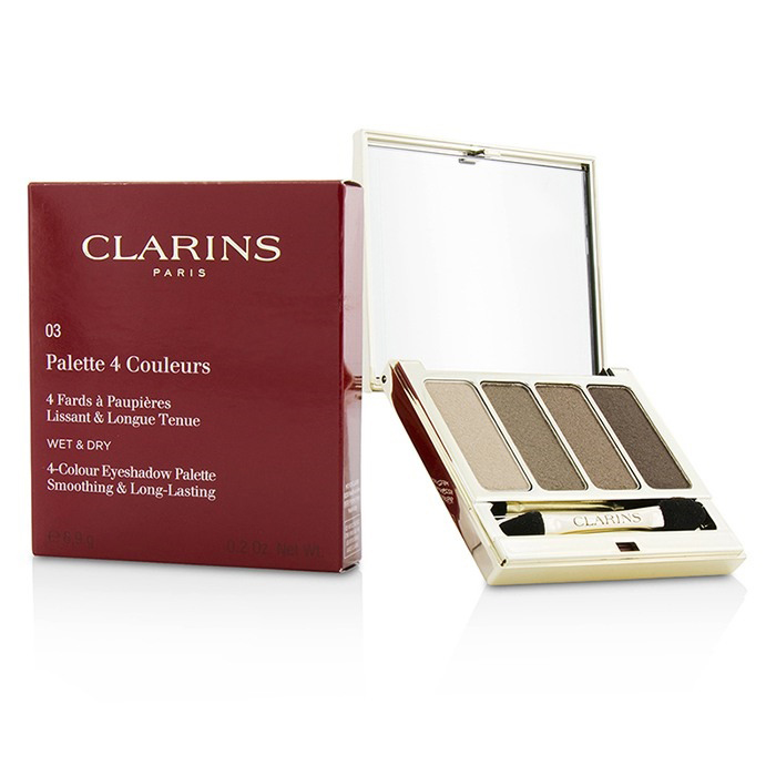 CLARINS  クラランス 4カラー アイシャドウ パレット (スムージング & ロング ラスティング) #03 BROWN 3380810060492