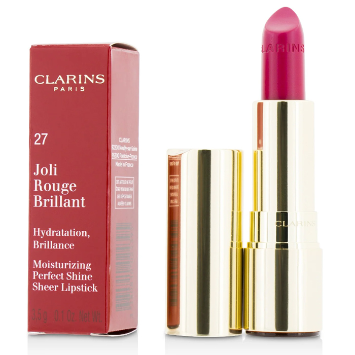 CLARINS  クラランス ジョリ ルージュ ブリラン # 27 HOT FUCHSIA 3380810024395