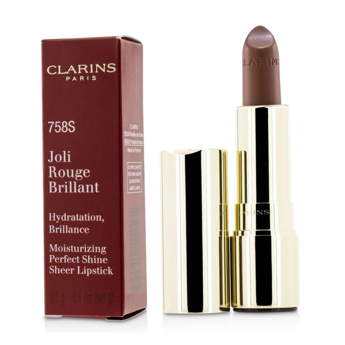 CLARINS  クラランス ジョリ ルージュ ブリラン # 758S SANDY PINK 3380810191561