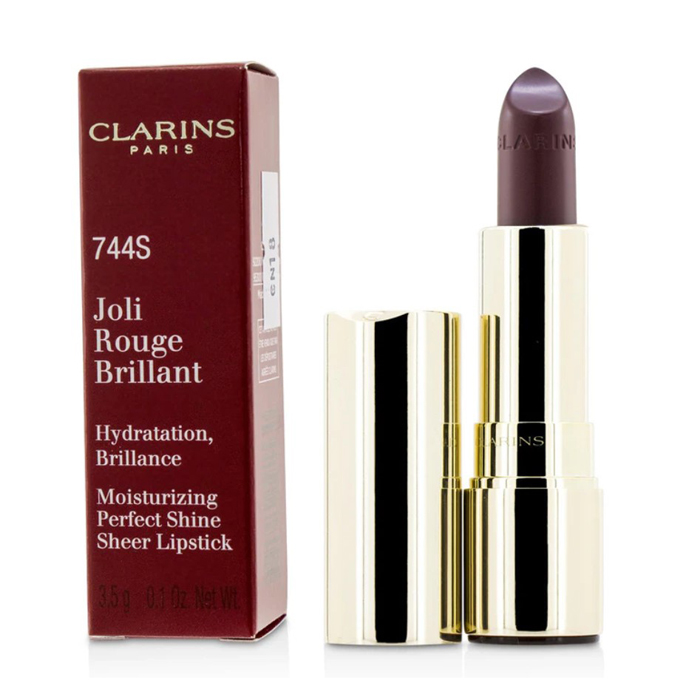 CLARINS クラランス ジョリ ルージュ ブリラン # 744S PLUM 3380810191530