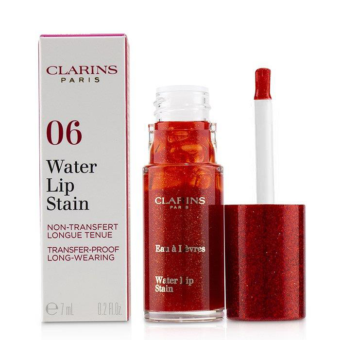 クラランス CLARINS レディース ウォーター リップ ステン # 06 SPARKLING RED WATER 3380810279191