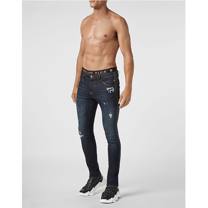 PHILIPP PLEIN MEN DENIM JEANS フィリップ.プレイン デニムジーンズ MDT2158004N14CR