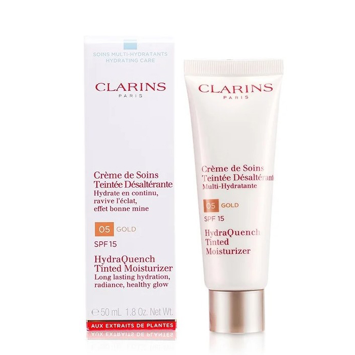 CLARINS クラランスイドラ クエンチティンテッド モイスチャライザー SPF 15 # 05 GOLD 3380811146102