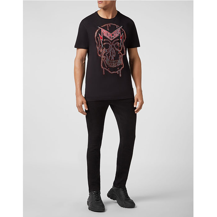 PHILIPP PLEIN MEN T-SHIRT フィリップ.プレイン メンズ T-シャツMTK4303002N0213