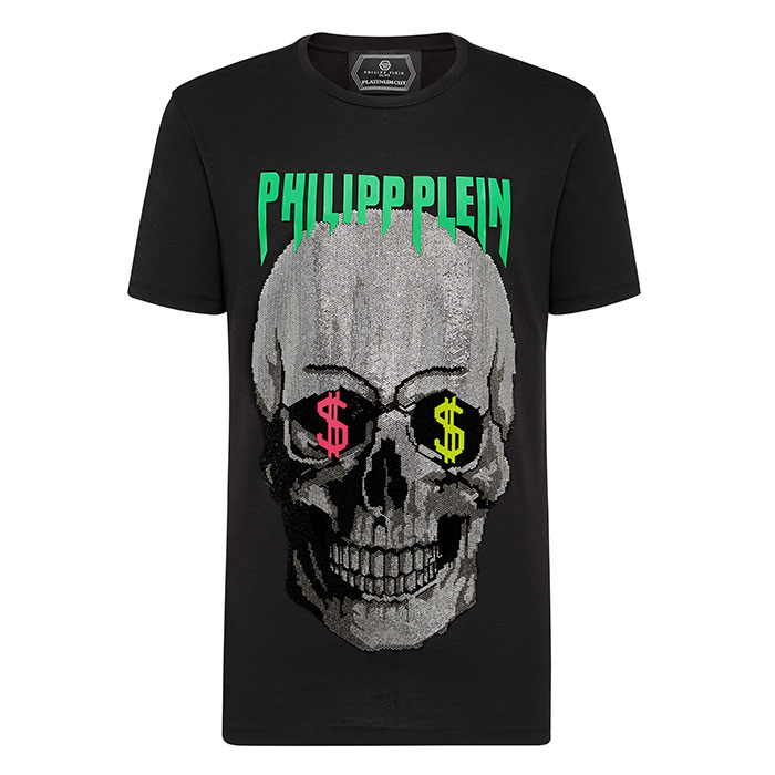 PHILIPP PLEIN MEN T-SHIRT フィリップ.プレイン メンズ T-シャツ MTK4331002N02