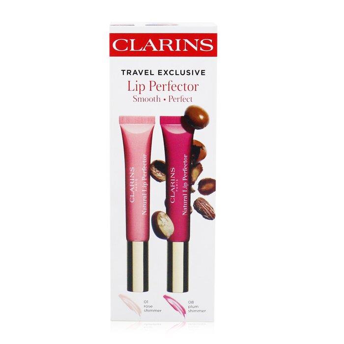 CLARINS クラランスナチュラル リップ パーフェクター デュオ (2x リップ パーフェクター) 01 & 08 3380810363043