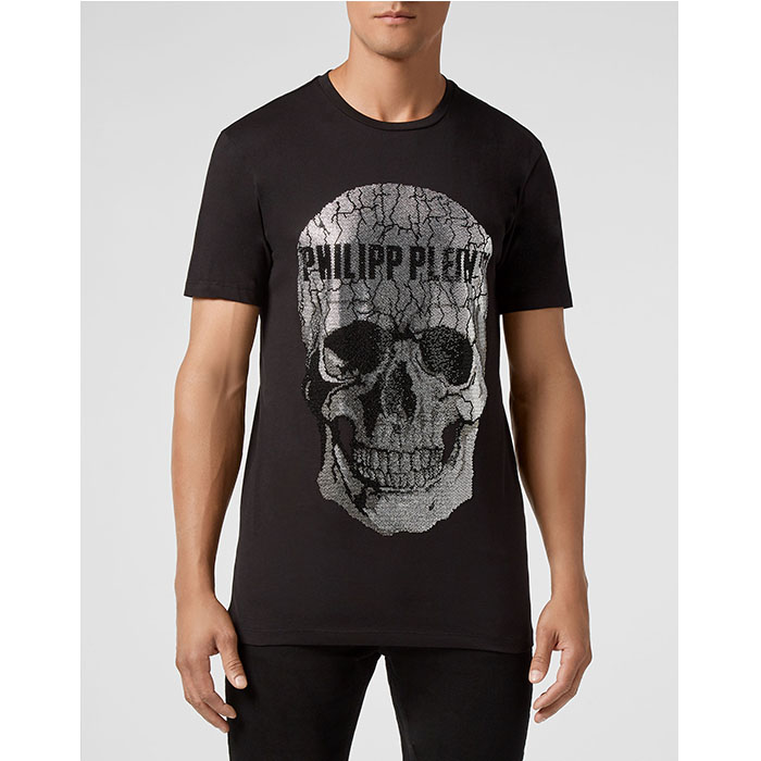 PHILIPP PLEIN MEN T-SHIRT フィリップ.プレイン メンズ T-シャツMTK4337002N02