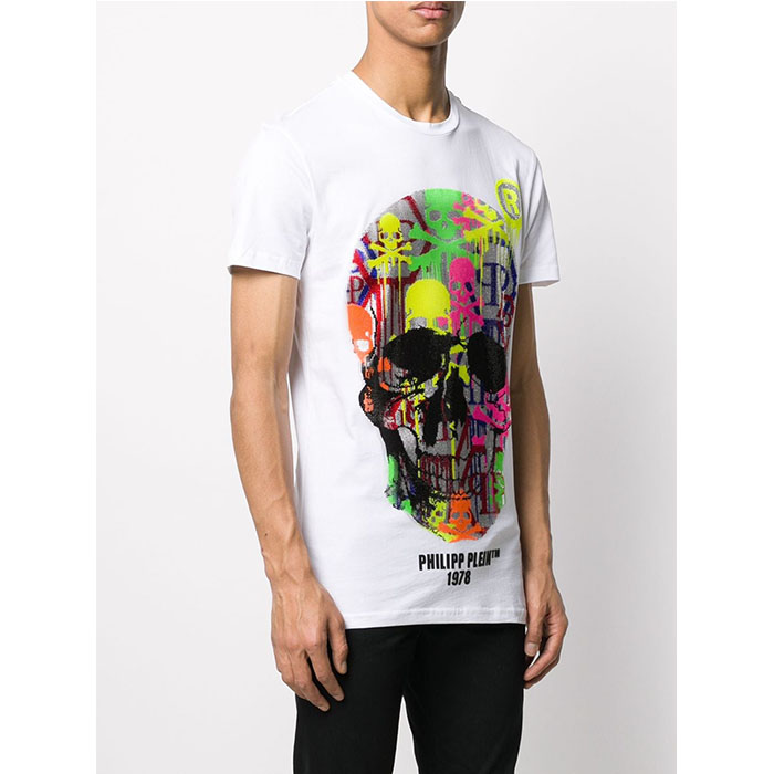 PHILIPP PLEIN MEN T-SHIRT フィリップ.プレイン メンズ T-シャツ MTK4342002N01