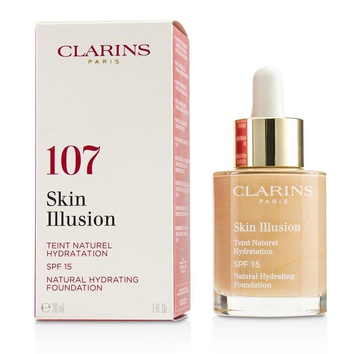 CLARINS クラランス スキン イリュージョン ファンデーション # 107 Beige 3380810234329