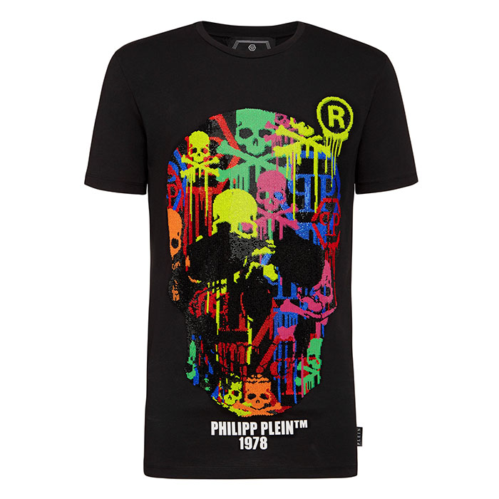 PHILIPP PLEIN MEN T-SHIRT フィリップ.プレイン メンズ T-シャツ MTK4342002N02