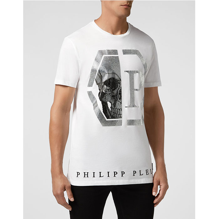 PHILIPP PLEIN MEN T-SHIRT フィリップ.プレイン メンズ T-シャツ MTK4346002N01