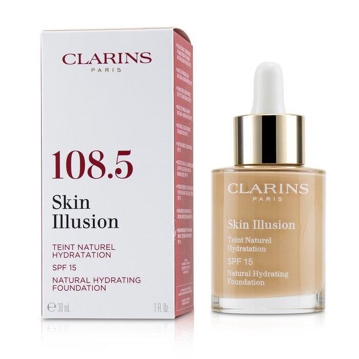 CLARINS クラランス スキン イリュージョン ファンデーション # 108.5 Cashew 3380810234350