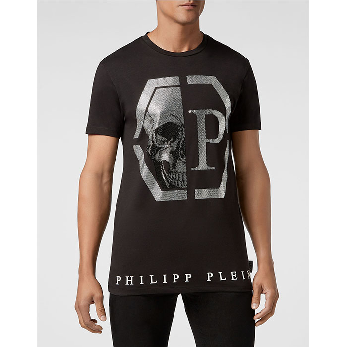 PHILIPP PLEIN MEN T-SHIRT フィリップ.プレイン メンズ T-シャツ MTK4346002N02