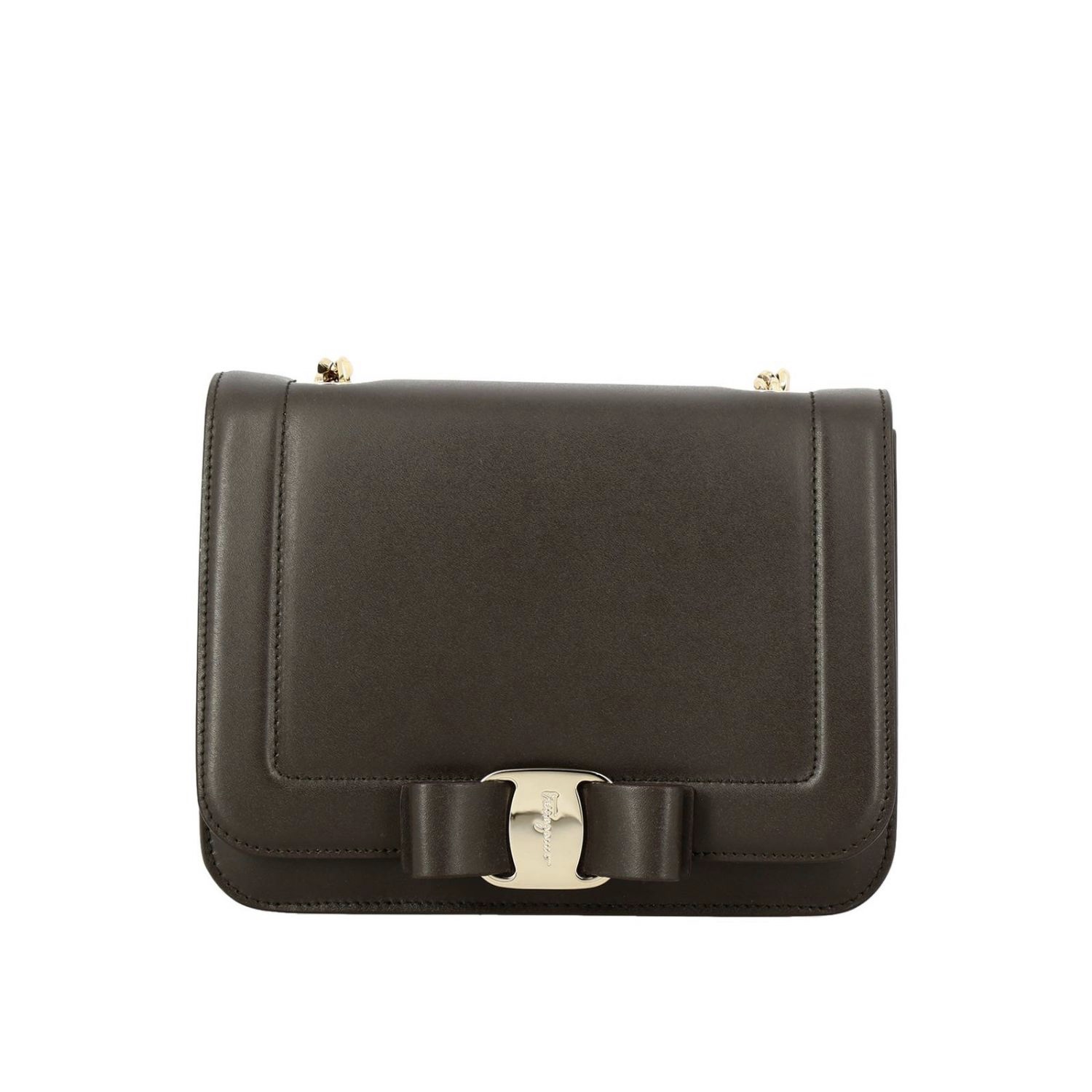 FERRAGAMO BAG フェラガモバッグ 21-G877 CALF NERO