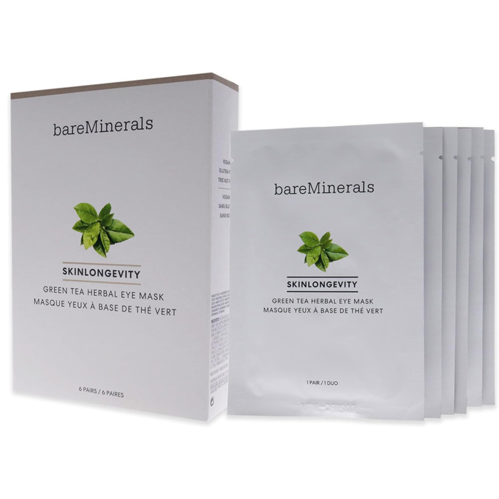 BAREMINERALS ベアミネラル Skinlongevity Green Tea Herbal Eye Mask 194248000523