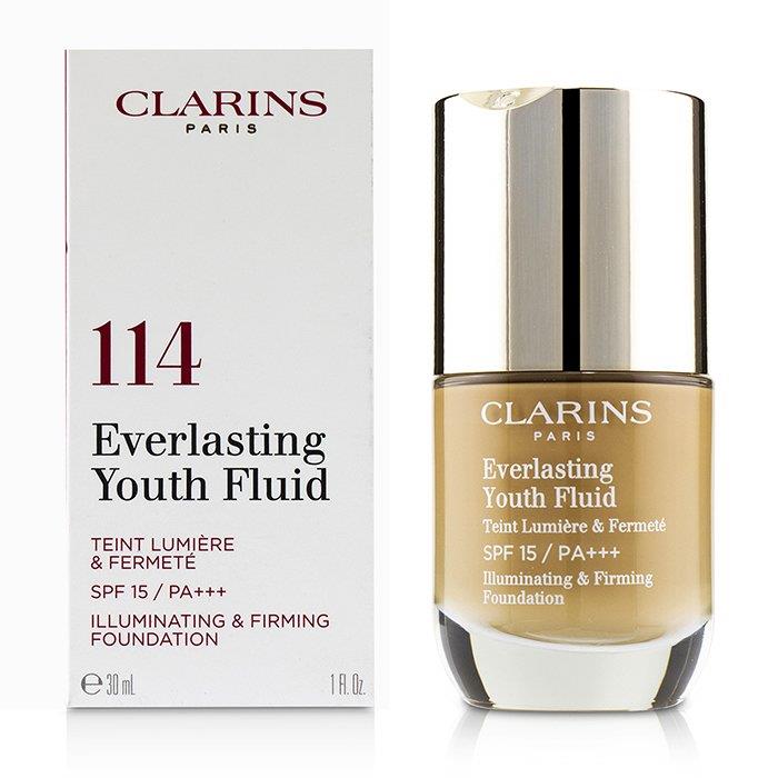 CLARINS クラランス エヴァーラスティング ユース フルイド # 114 CAPPUCCINO 3380810318838