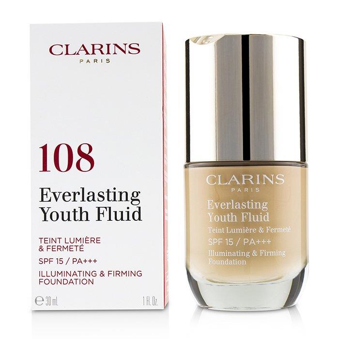 CLARINS クラランス エヴァーラスティング ユース フルイド # 108 SAND 3380810318746