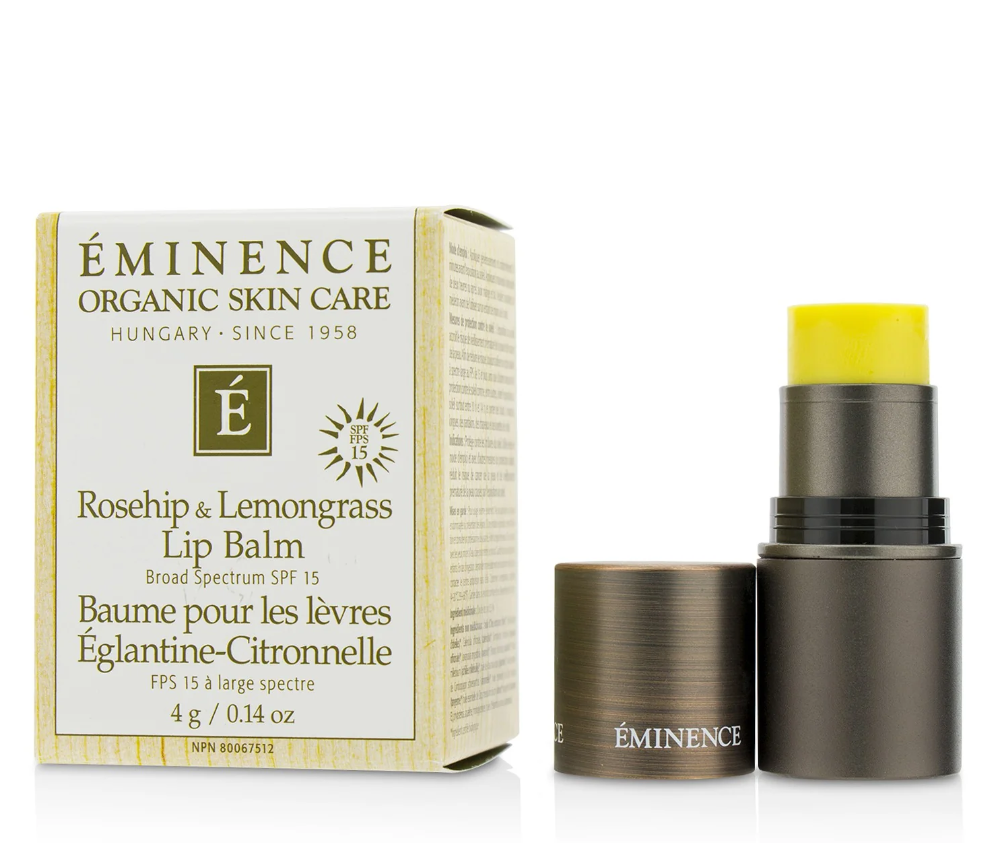 Eminence Organic Skincare Rosehip & Lemongrass Lip Balm ローズヒップ & レモングラス リップ バーム SPF 15