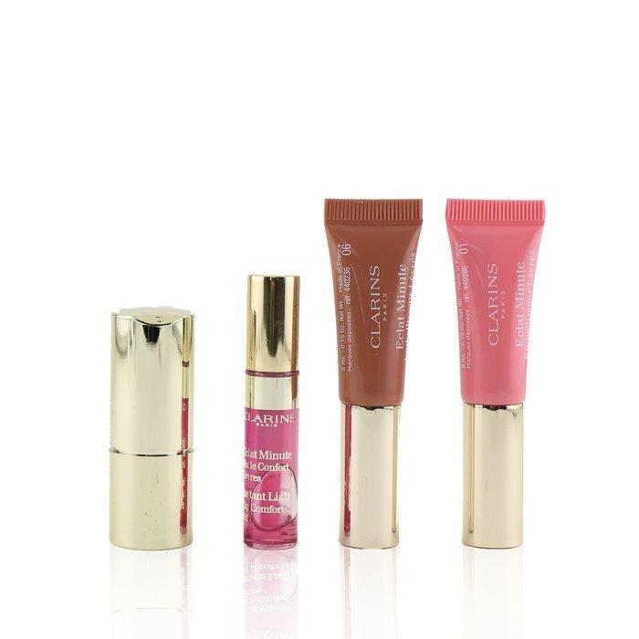 CLARINS クラランスラブ ユアー リップ コレクション (2x リップ パーフェクター, 1x リップスティック, 1x リップ コンフォート オイル) 3380810284652