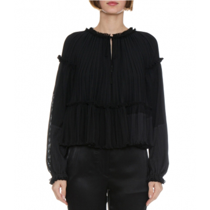 HILLIP LIM LADY SHIRT フィリップリム レディ シャツ 2884PSNH191BLK