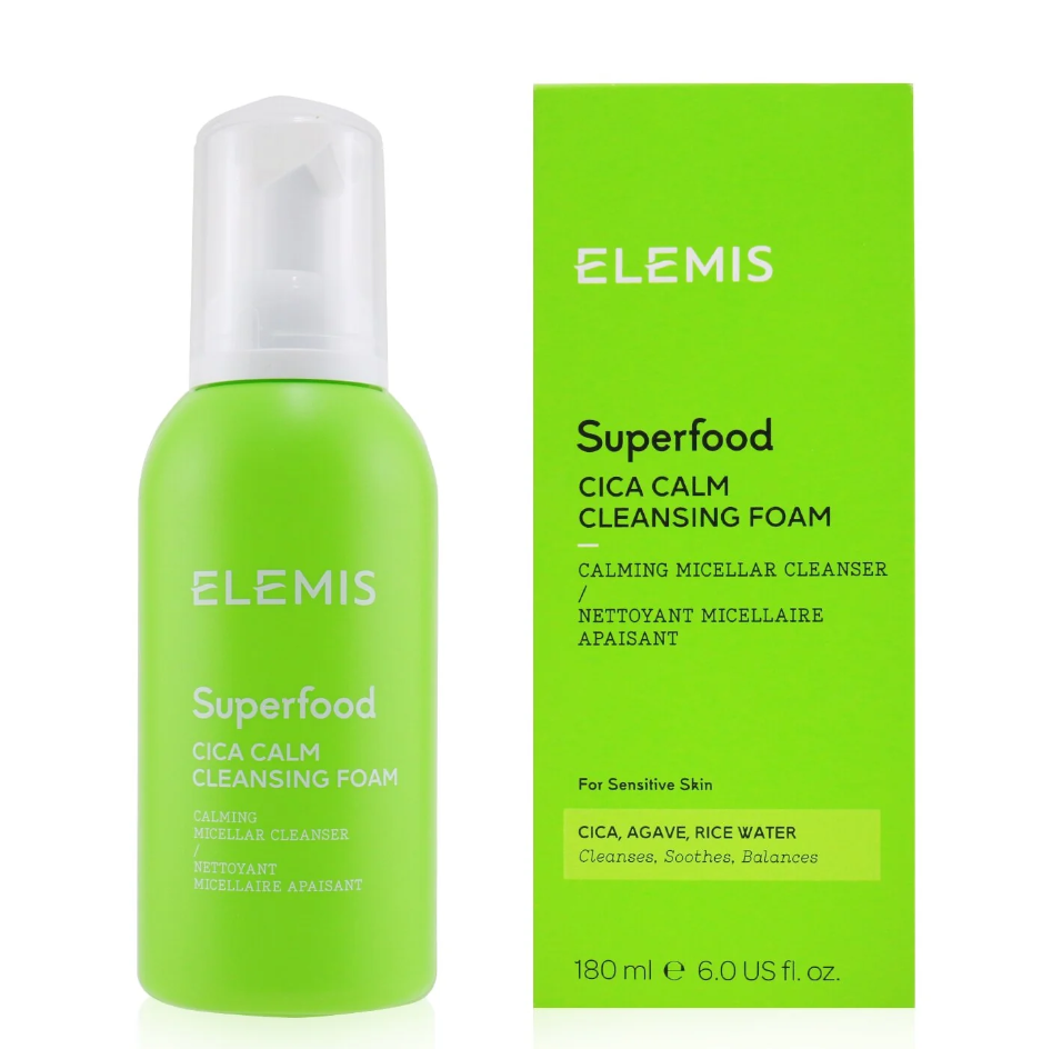 ELEMIS Superfood Cica Calm Cleansing Foamスーパーフード シカ カーム クレンジング フォーム180ML