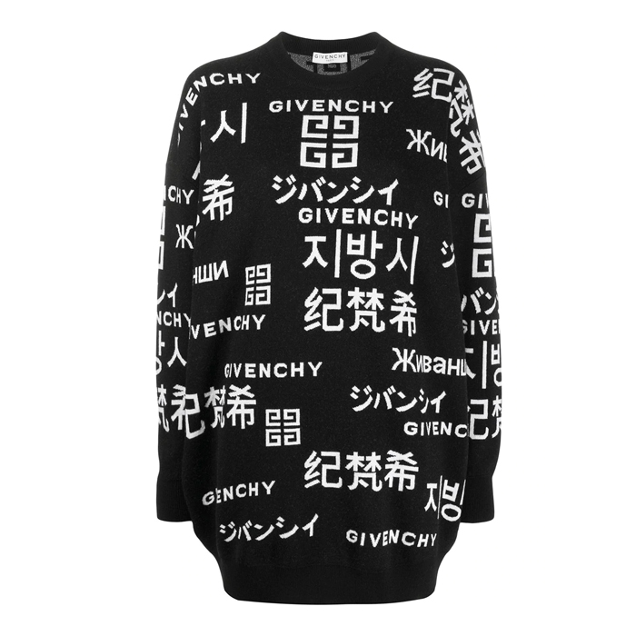 ジバンシィ GIVENCHY レディースインターシャニットロゴスウェットシャツ BW90894Z5Z 004