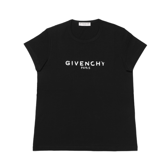 ジバンシィGIVENCHY クルーネック 半袖 Tシャツ ロゴ プリント カットソー レディース BW705Z3Z0Y 001